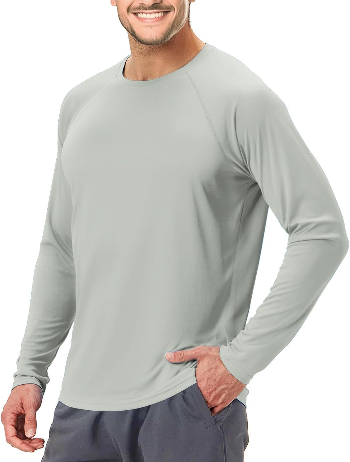 Men Swimming Shirts Short Sleeve UPF 50 Quick Dry Sun Protection Rash Guard Shirts for Fishing Running